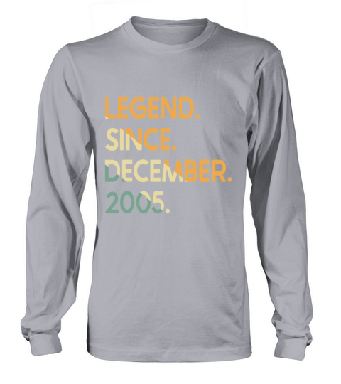 17 Years Vintage Legend Since December 2005 17th B Long sleeved Unisex
