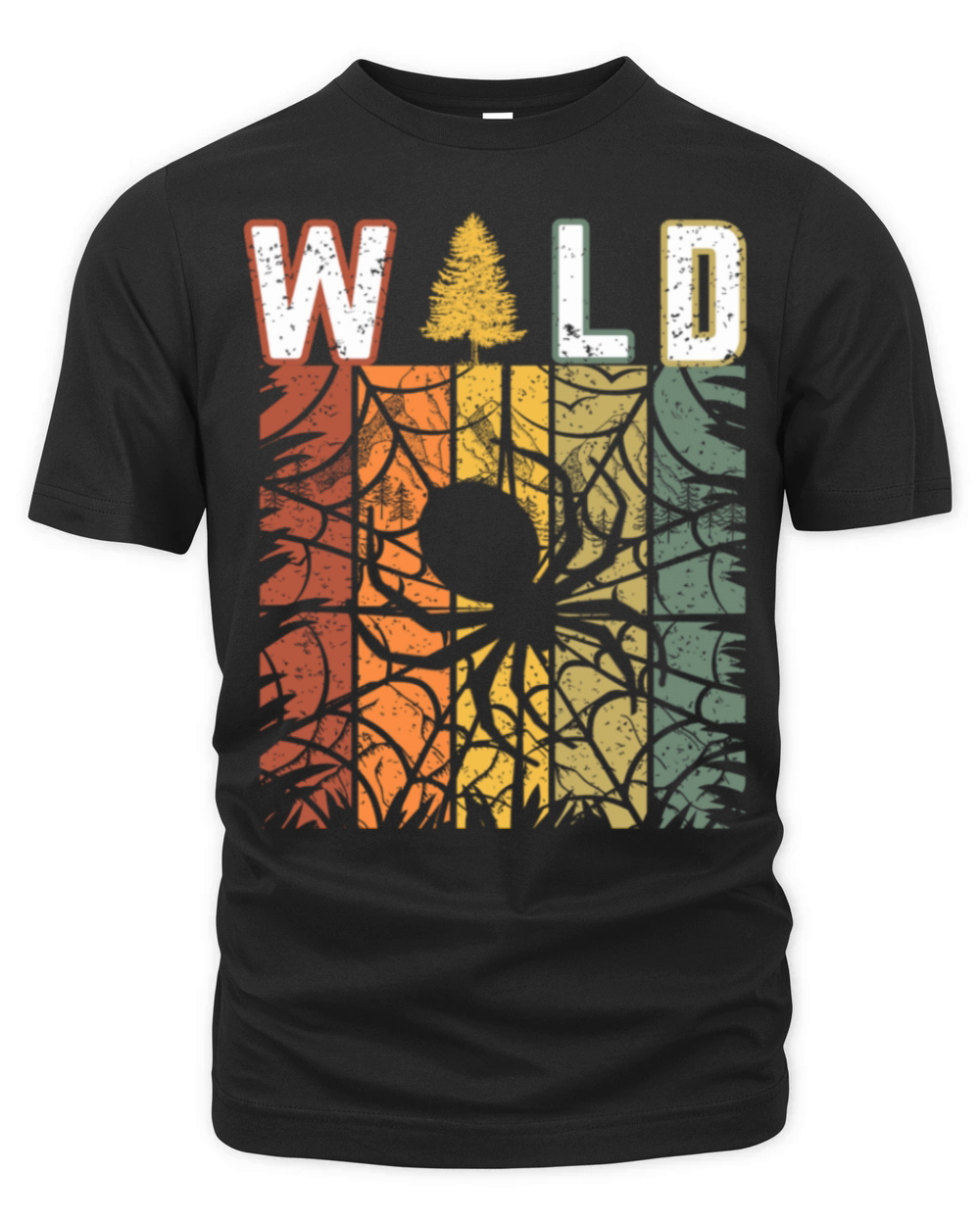Wild spider vintage retro Organic Unisex T-shirt