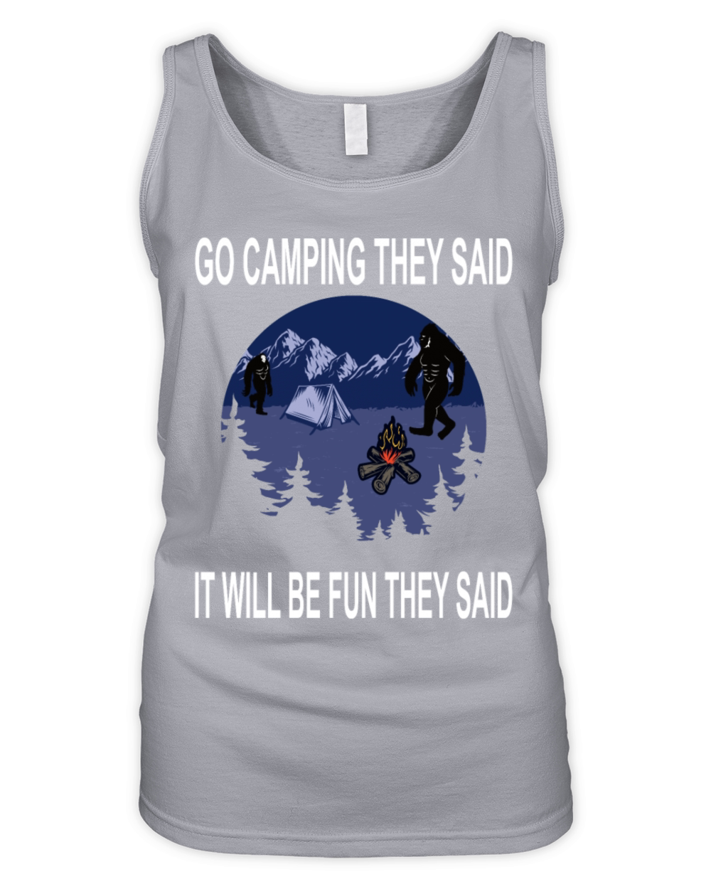 Camping vintage funny saying Organic Women's Tank Top