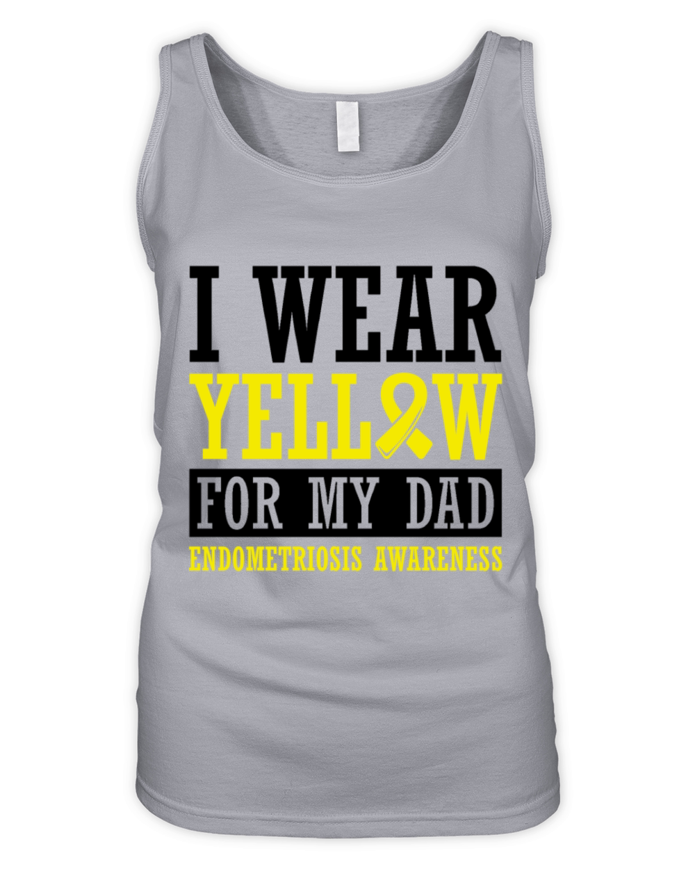 Endometriosis Fighter I Wear Yellow For My Dad Organic Women's Tank Top