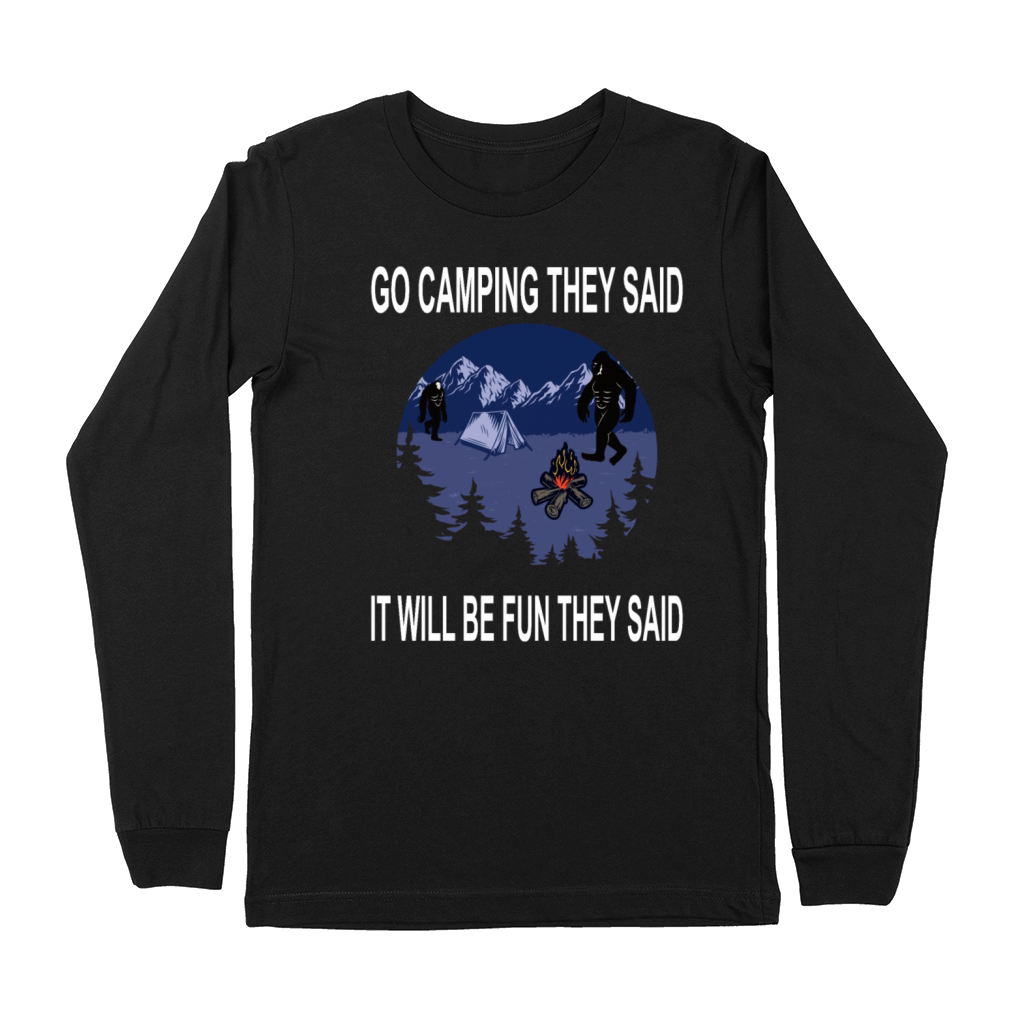 Camping vintage funny saying Premium Long Sleeve