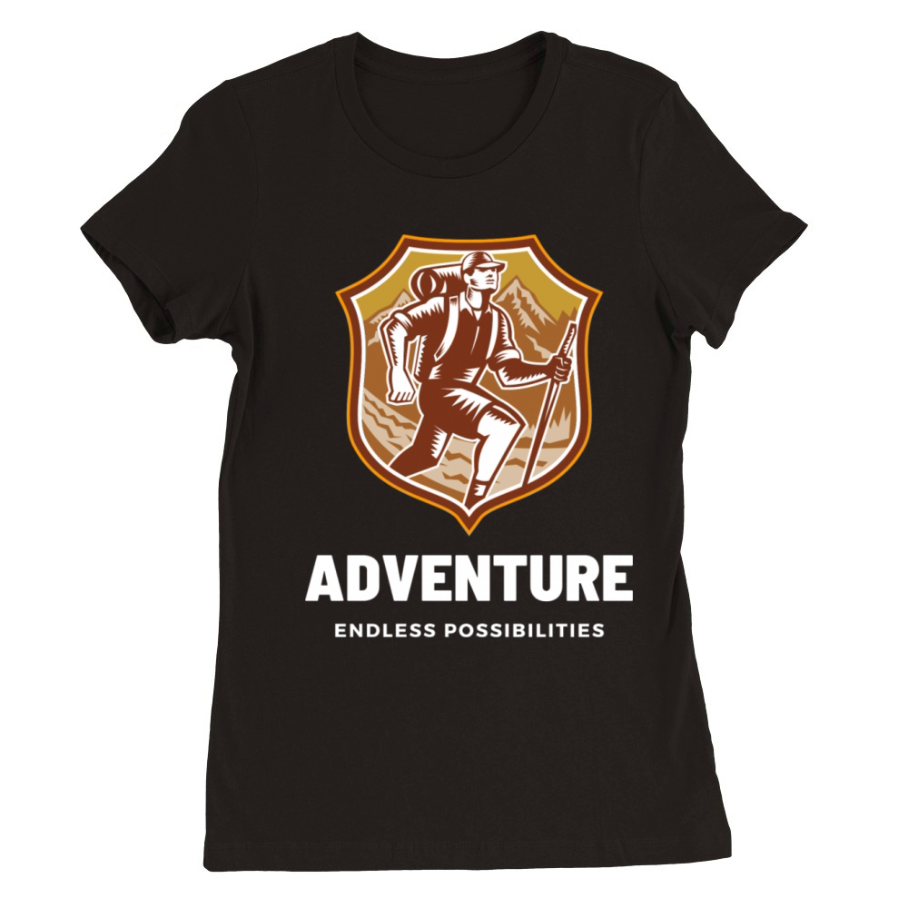 Adventure Endless Possibilities Premium Womens Crewneck T-shirt