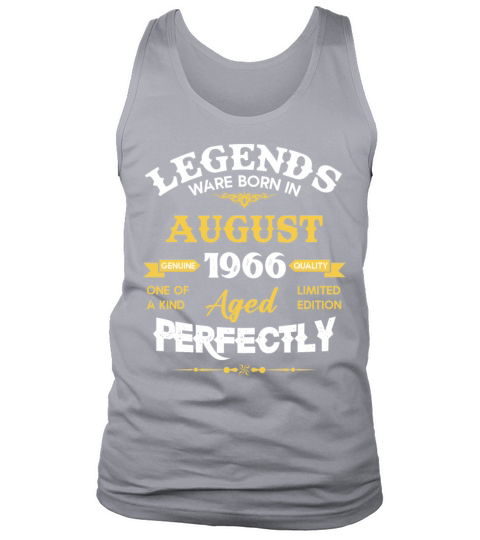 Vintage Aged To Perfection August 1966 Tank Top Unisex