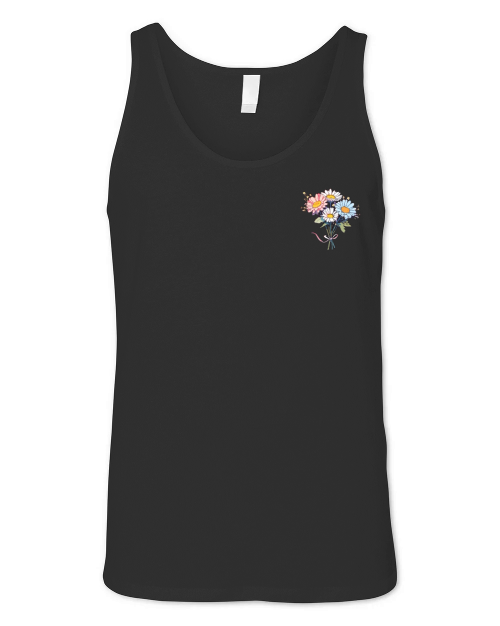 Patch Cool Floral Vintage Flowers Lover Pun Daisy Unisex Jersey Tank