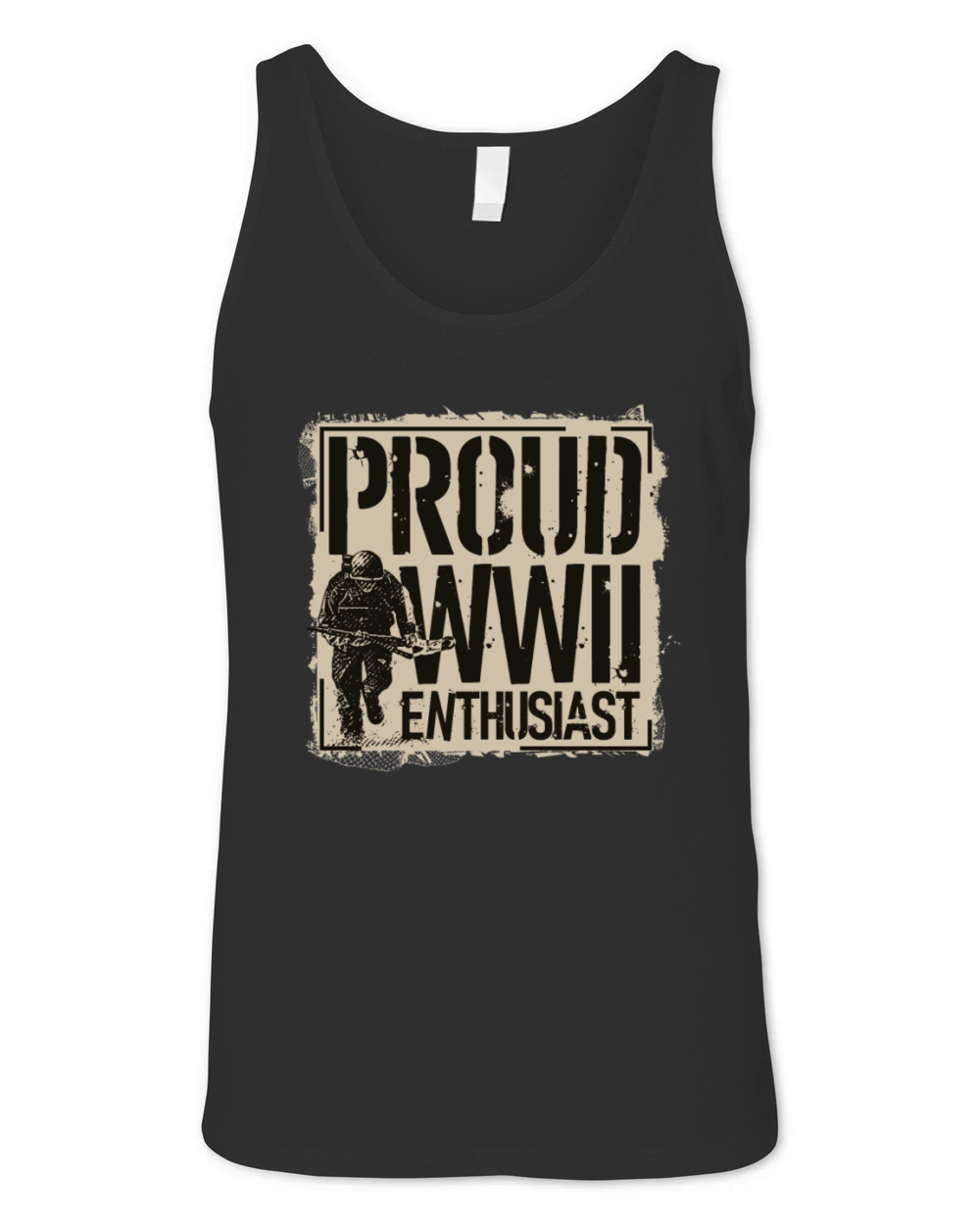 Proud WW2 Enthusiast Unisex Jersey Tank