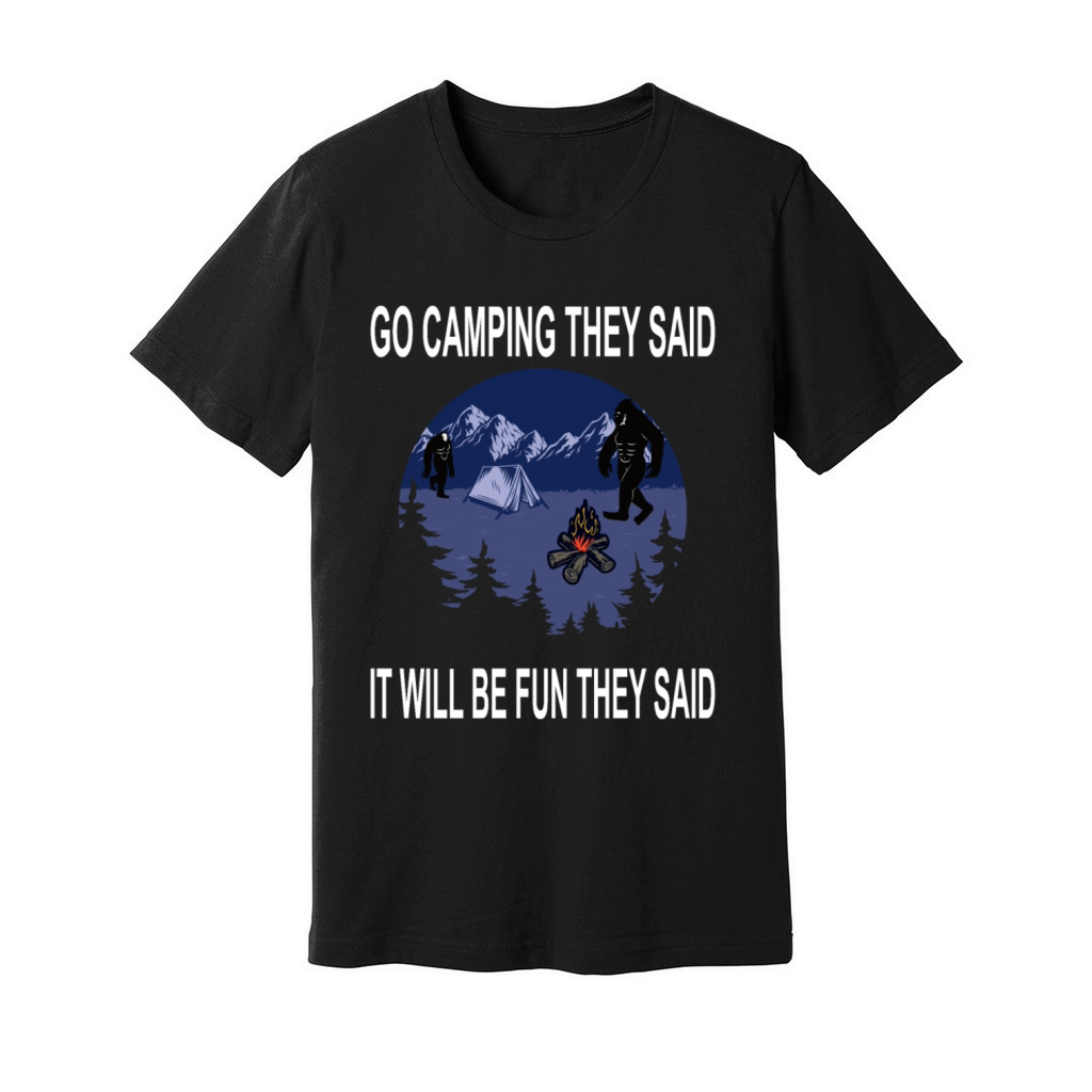 Camping vintage funny saying Unisex Jersey Tee