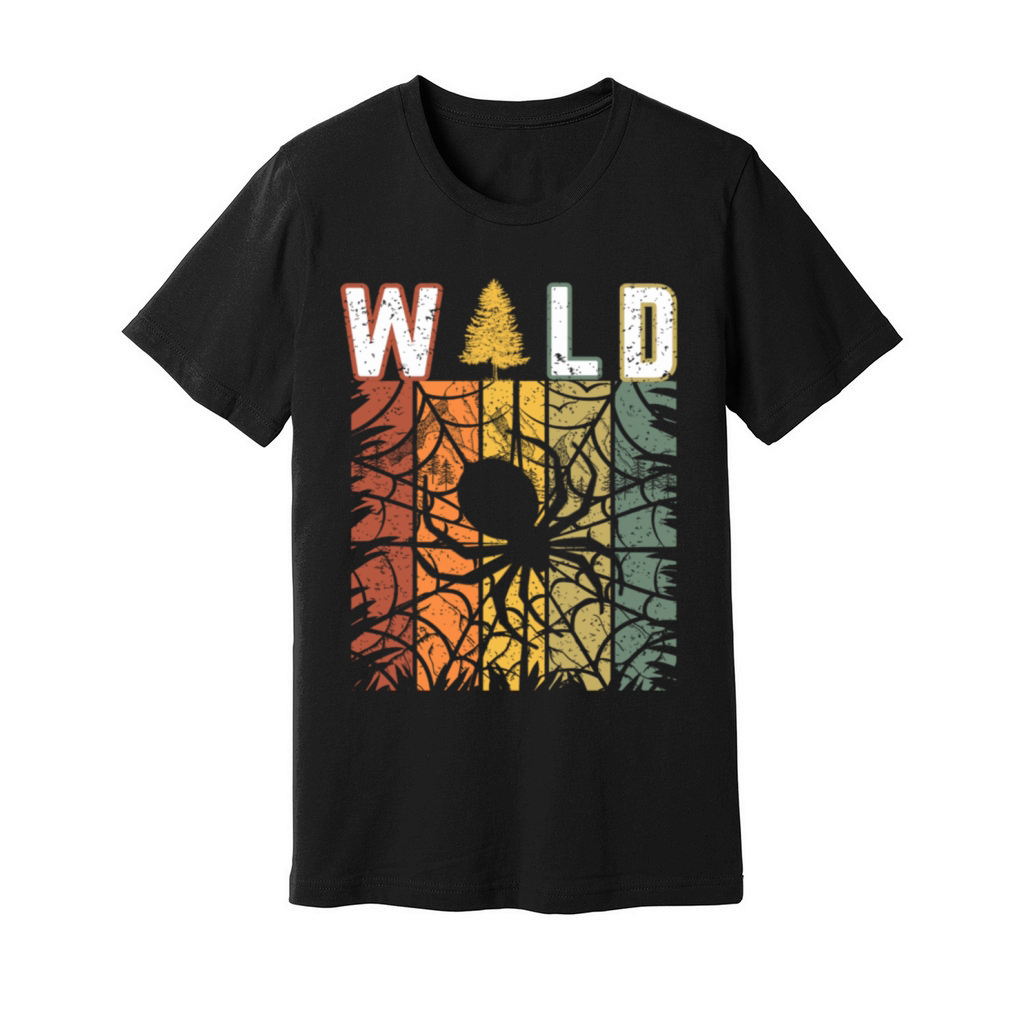 Wild spider vintage retro Unisex Jersey Tee