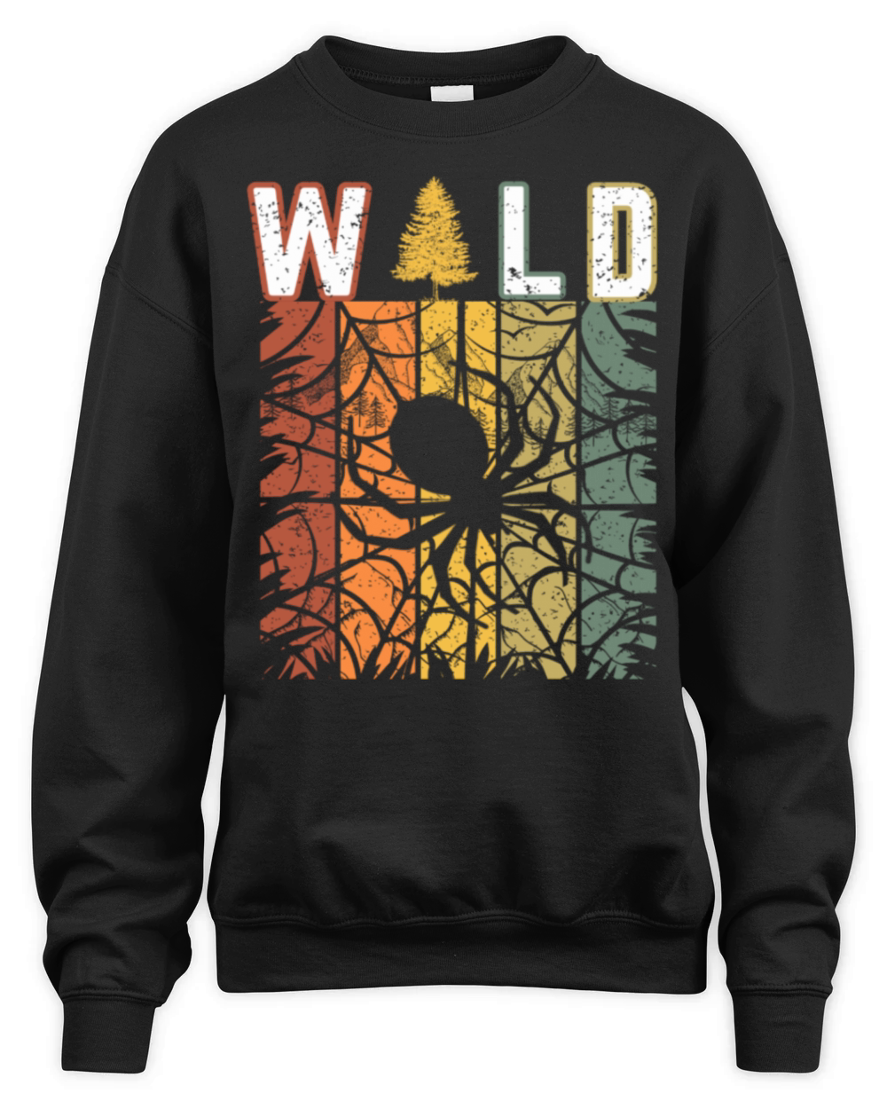Wild spider vintage retro Unisex Premium Crewneck Sweatshirt