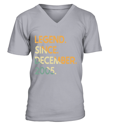 17 Years Vintage Legend Since December 2005 17th B V-Neck T-shirt