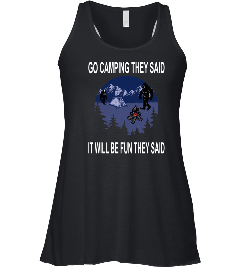 Camping vintage funny saying Women's Flowy Tank Top