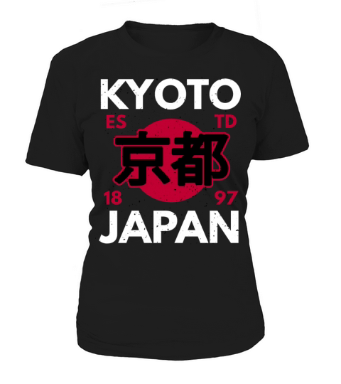 kyoto japan typography retro Women's T-Shirt