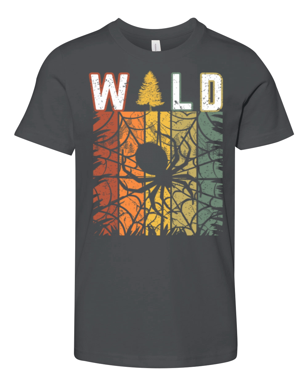 Wild spider vintage retro Youth Unisex Jersey Tee