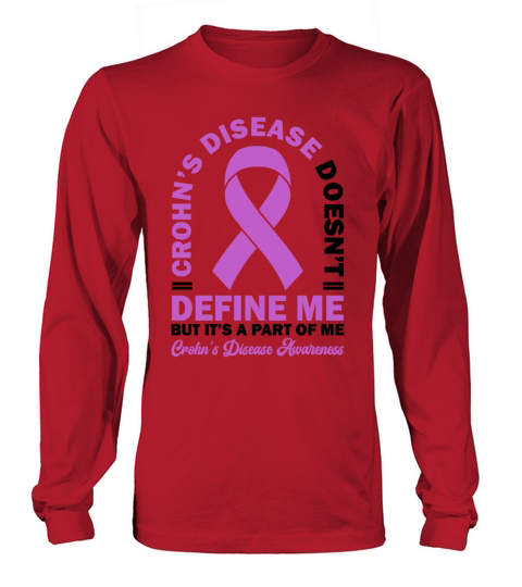Crohns Disease Doesnt Define Me Stomach Ulcer Long sleeved Unisex