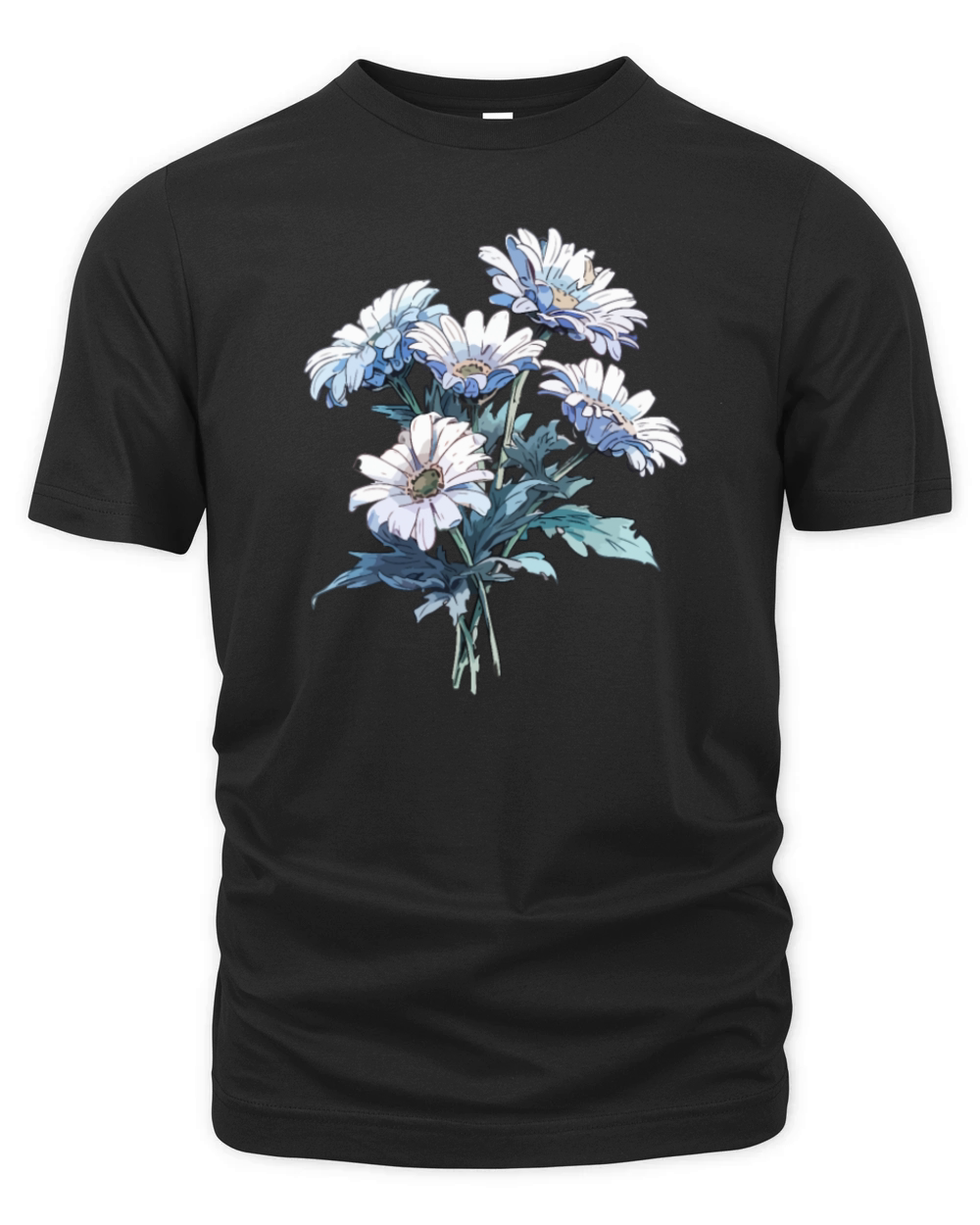 Bouquet Daisies Flowers Lover Humor Vintage Pun Organic Unisex T-shirt