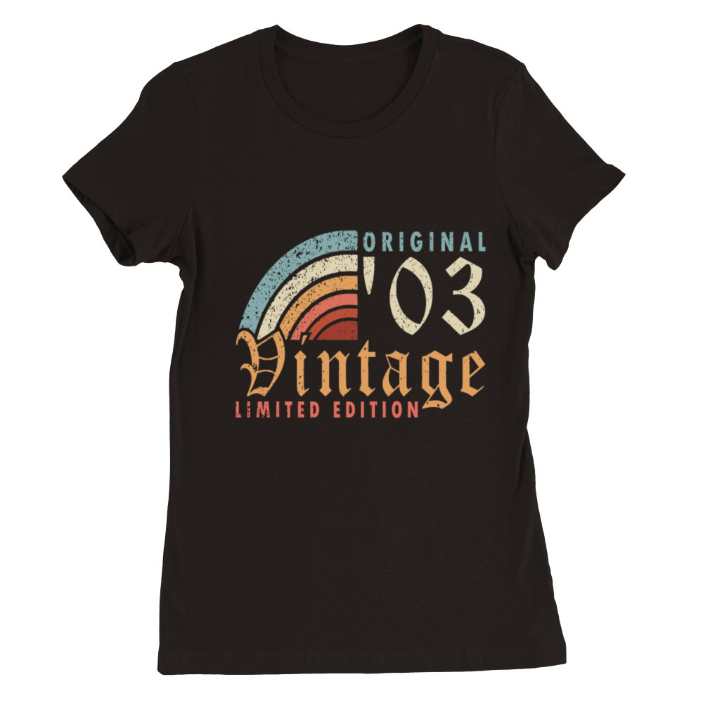 2003 born vintage 2003 gift birthday Premium Womens Crewneck T-shirt