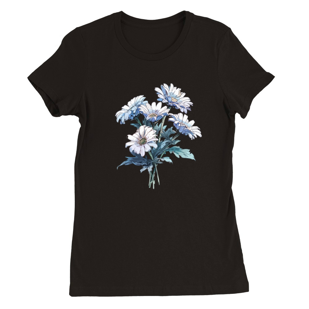 Bouquet Daisies Flowers Lover Humor Vintage Pun Premium Womens Crewneck T-shirt