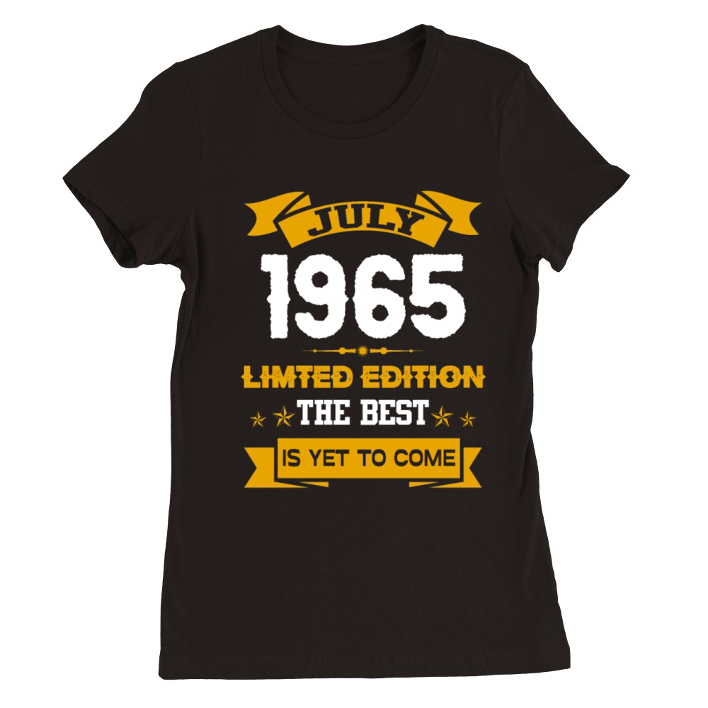July 1965 Birthday Surprise Premium Womens Crewneck T-shirt
