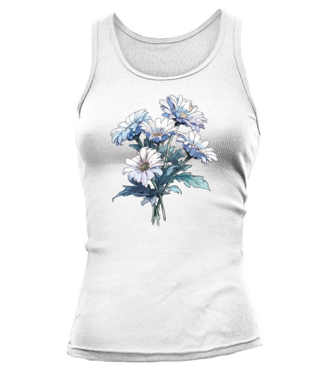Bouquet Daisies Flowers Lover Humor Vintage Pun Tank top Woman