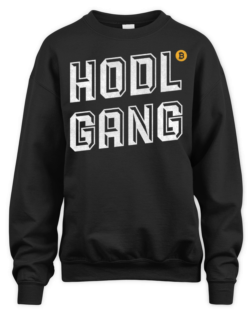 Funny Hodl Gang Quote Bitcoin Logo S Unisex Premium Crewneck Sweatshirt