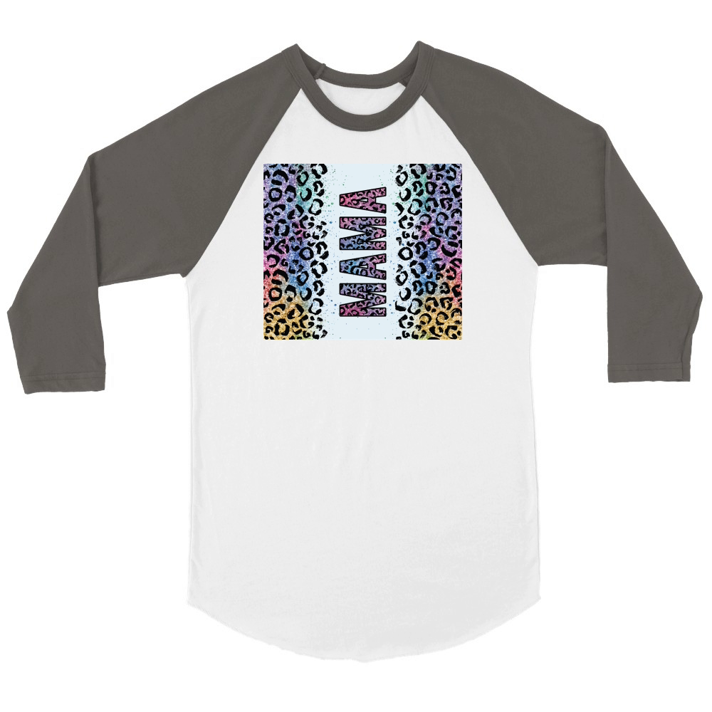 20oz Skinny Tumbler Mama Leopard Unisex ¾ sleeve Raglan T-shirt
