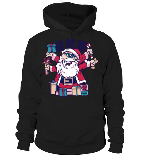 Santa Smiling With s And The Quote Ho Ho Ho Hoodie Unisex
