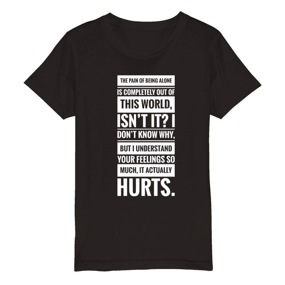 anime quote 10 Organic Kids Crewneck T-shirt