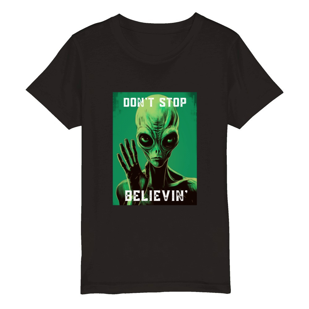 Dont stop believin Organic Kids Crewneck T-shirt