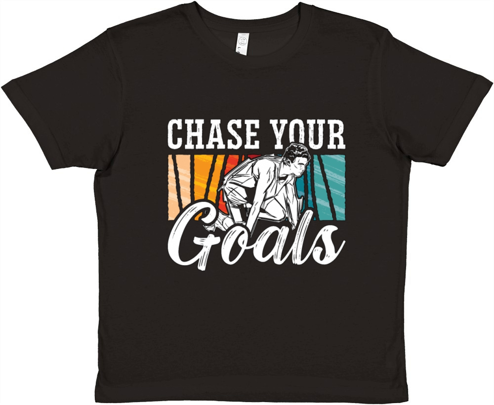 Track And Field Chase Your Goals Retro Sprinting Premium Kids Crewneck T-shirt