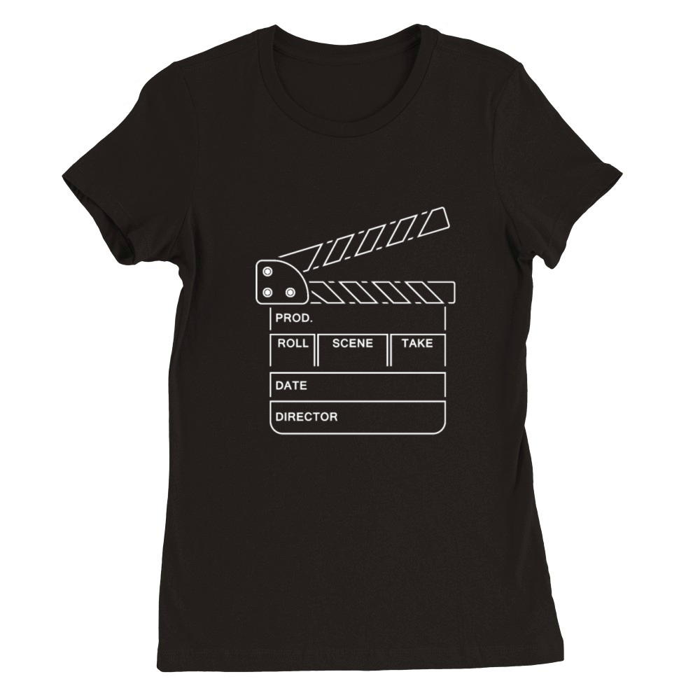 Vintage Film Clapper Director Musical Actor Premium Womens Crewneck T-shirt