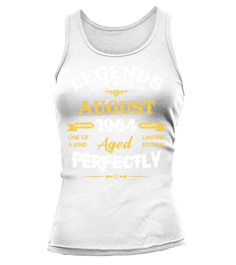 Vintage Aged To Perfection August 1964 Tank top Woman