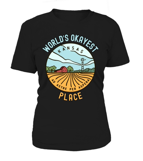 world s okayest kansas ad astra per aspera Women's T-Shirt