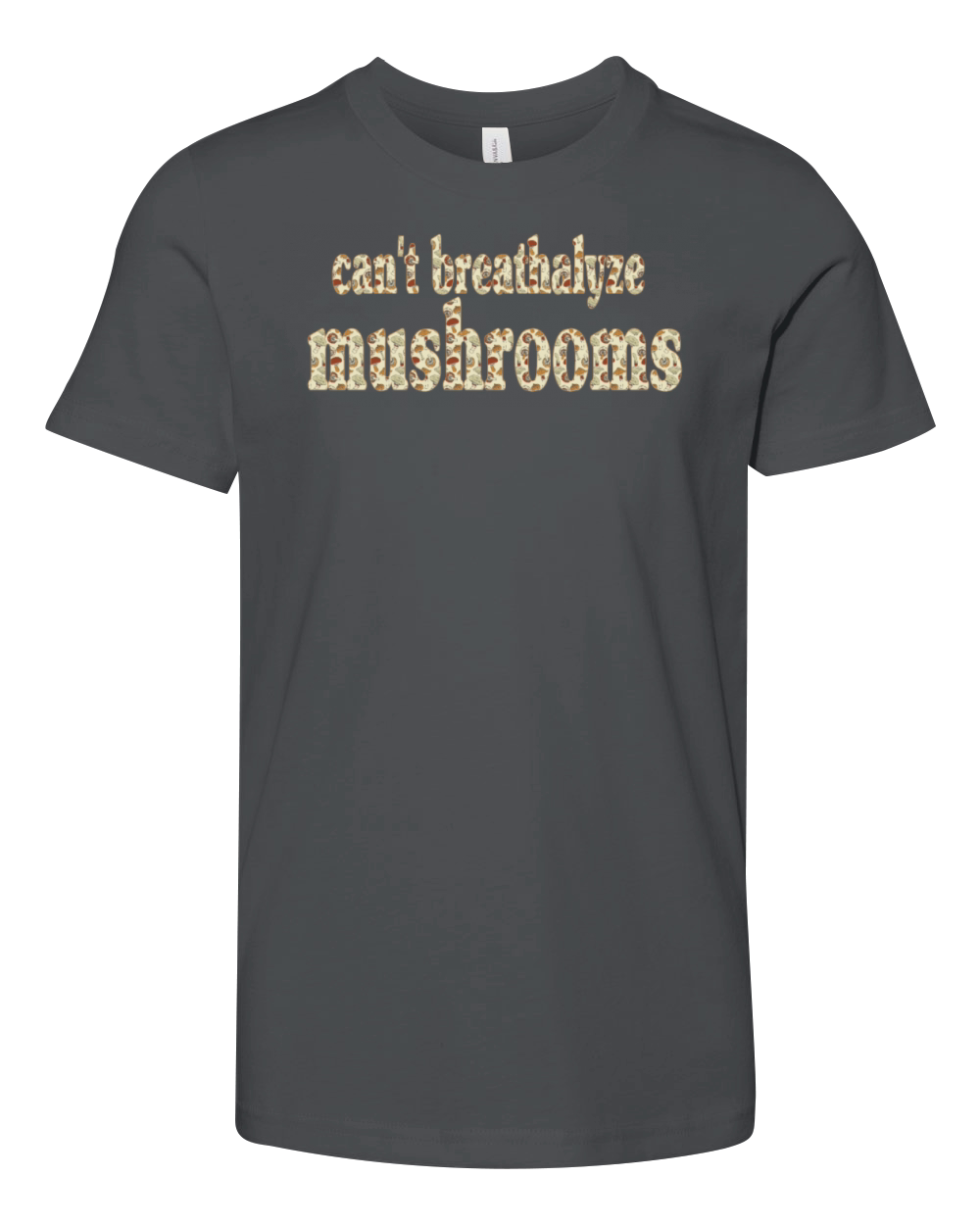 Cant Breathalyze Mushrooms Youth Unisex Jersey Tee