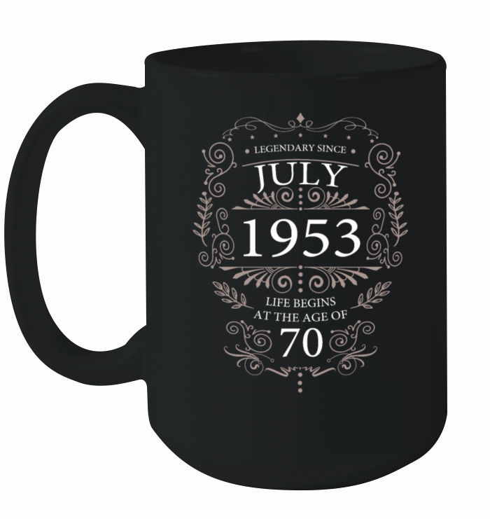 70th Birthday July 1953 Vintage Sayings Ceramic Mug