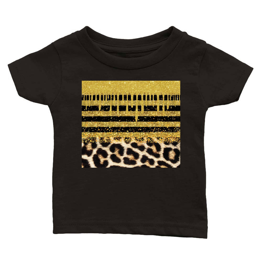 20 oz Skinny Tumbler Design Black Gold Digital Papers Classic Baby Crewneck T-shirt