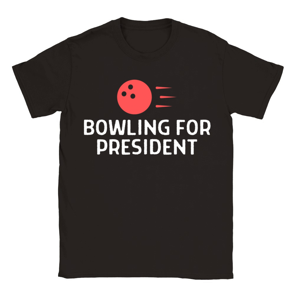 Bowling For President Bowler Quote Saying Classic Kids Crewneck T-shirt
