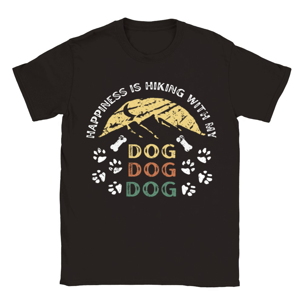 Hiking with Dog Classic Kids Crewneck T-shirt