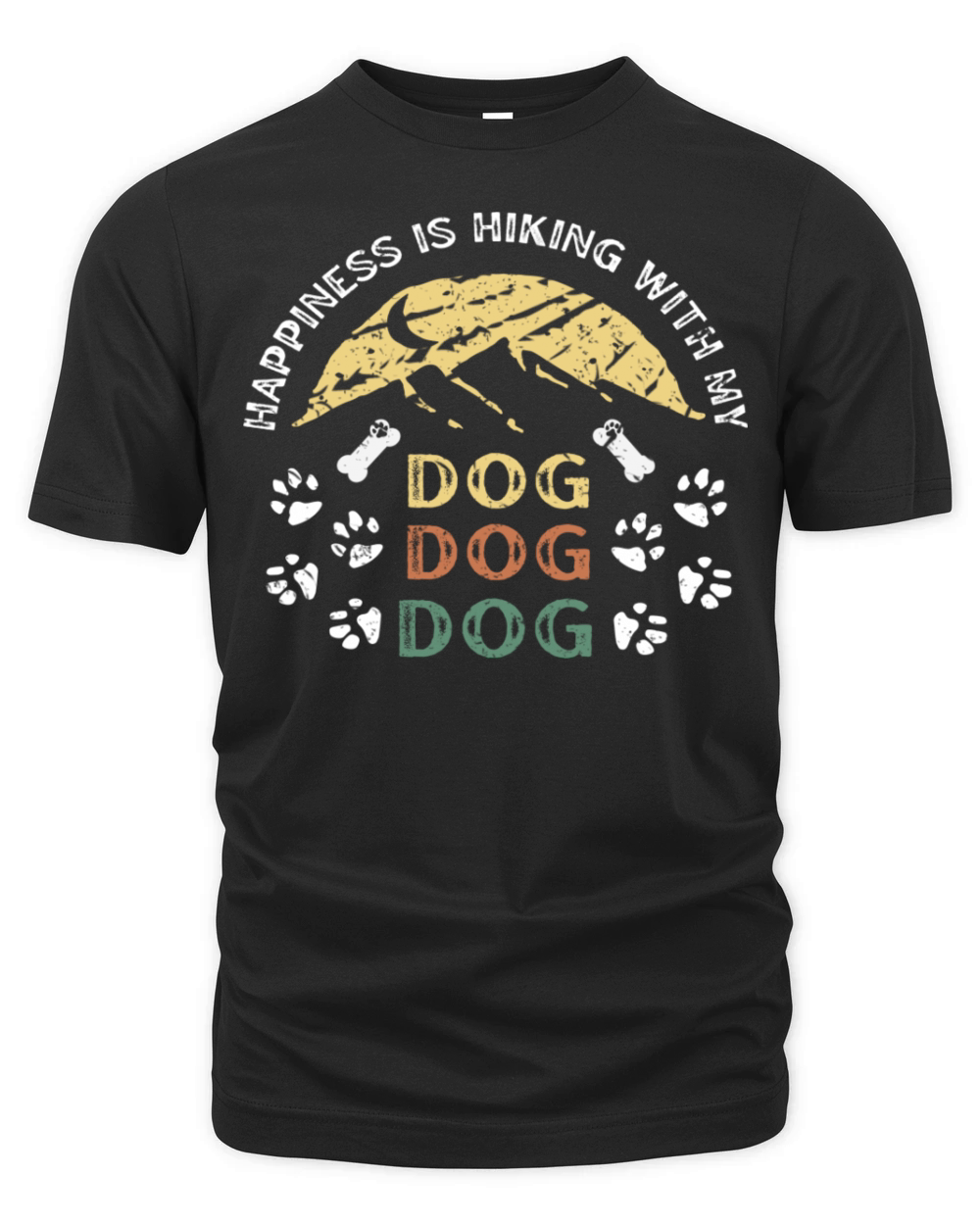 Hiking with Dog Organic Unisex T-shirt