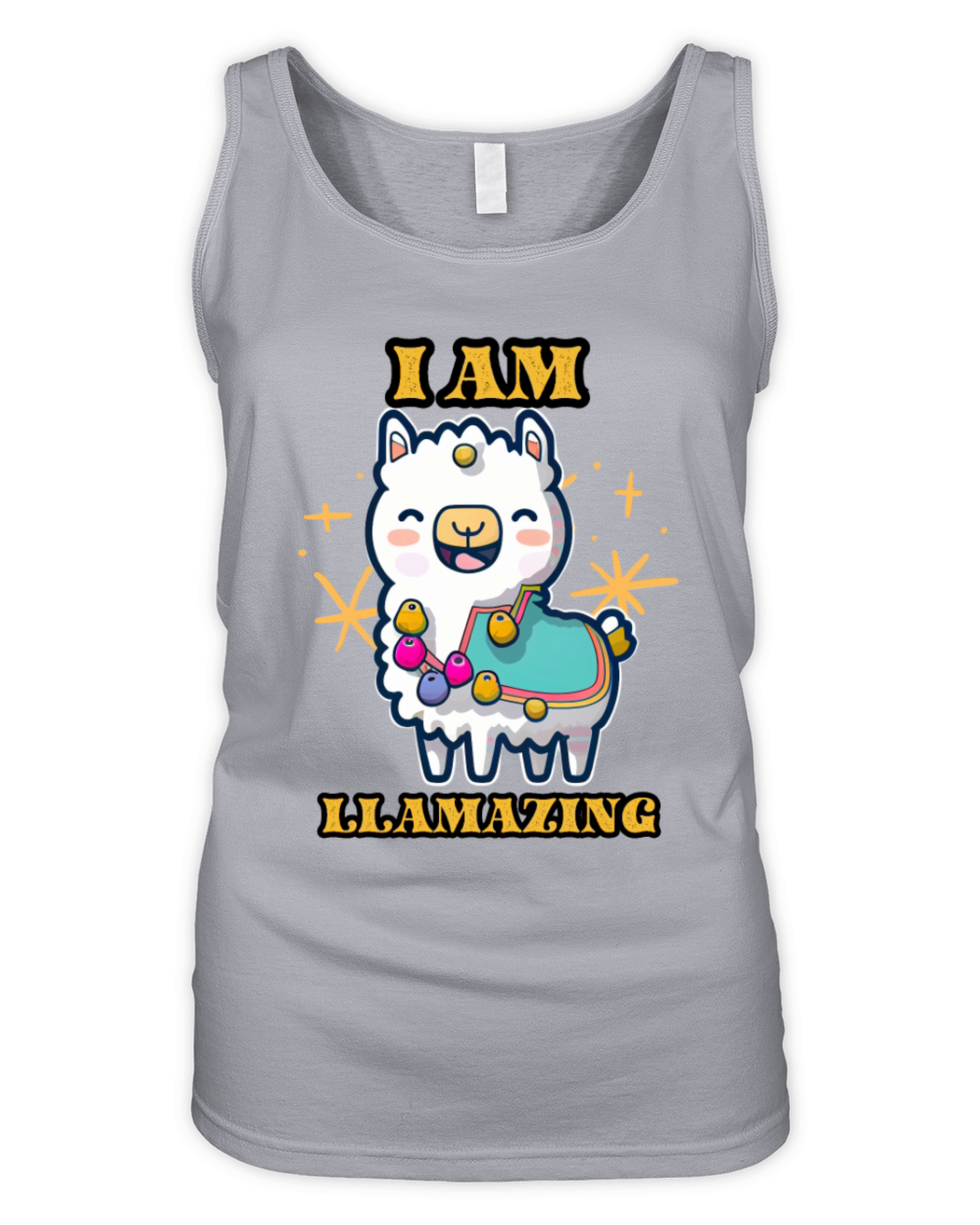 I m amazing cool llama Organic Women's Tank Top