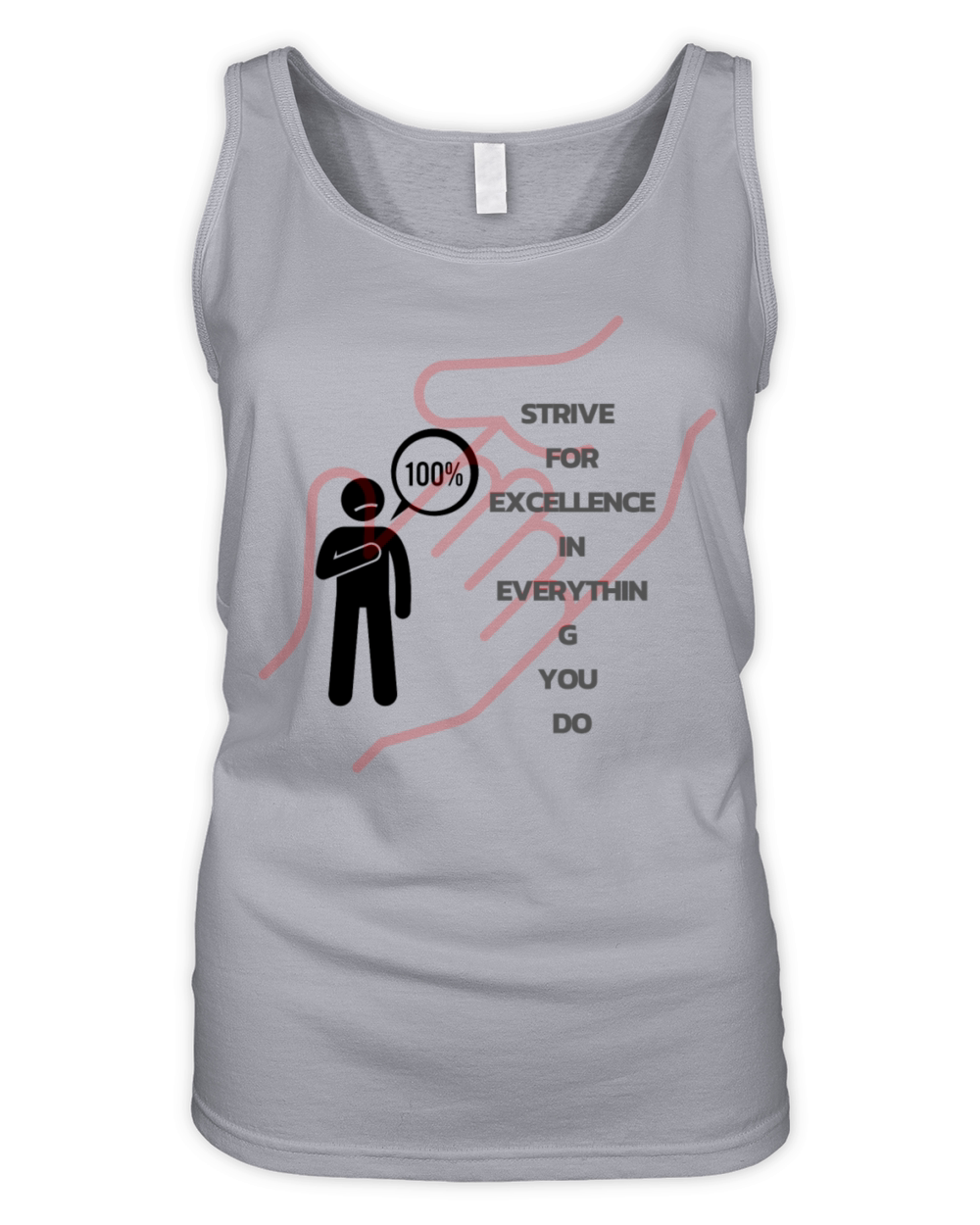 Strive for excellence in everything you do Organic Women's Tank Top