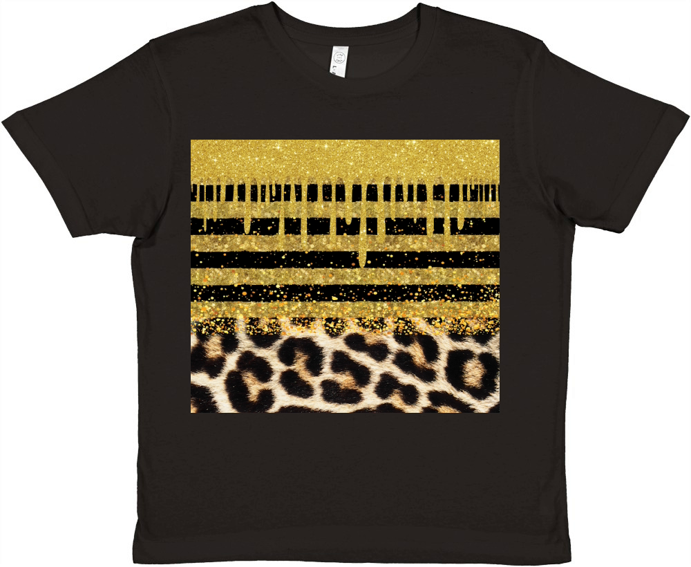 20 oz Skinny Tumbler Design Black Gold Digital Papers Premium Kids Crewneck T-shirt