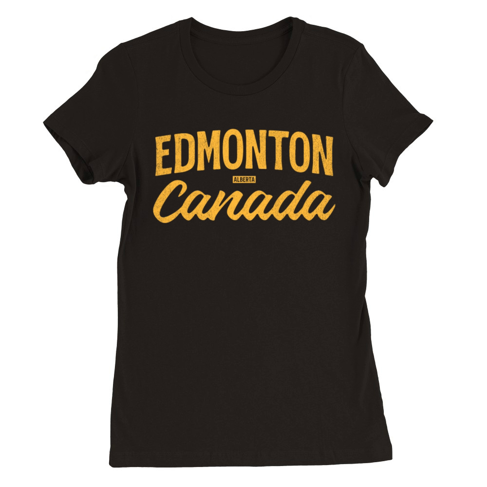 Edmonton Canada Premium Womens Crewneck T-shirt