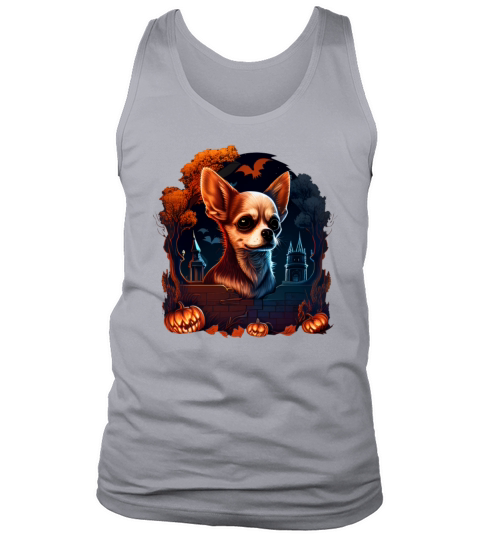 Chihuahua Halloween Costume - Scary Pumpkin Witch Tank Top Unisex