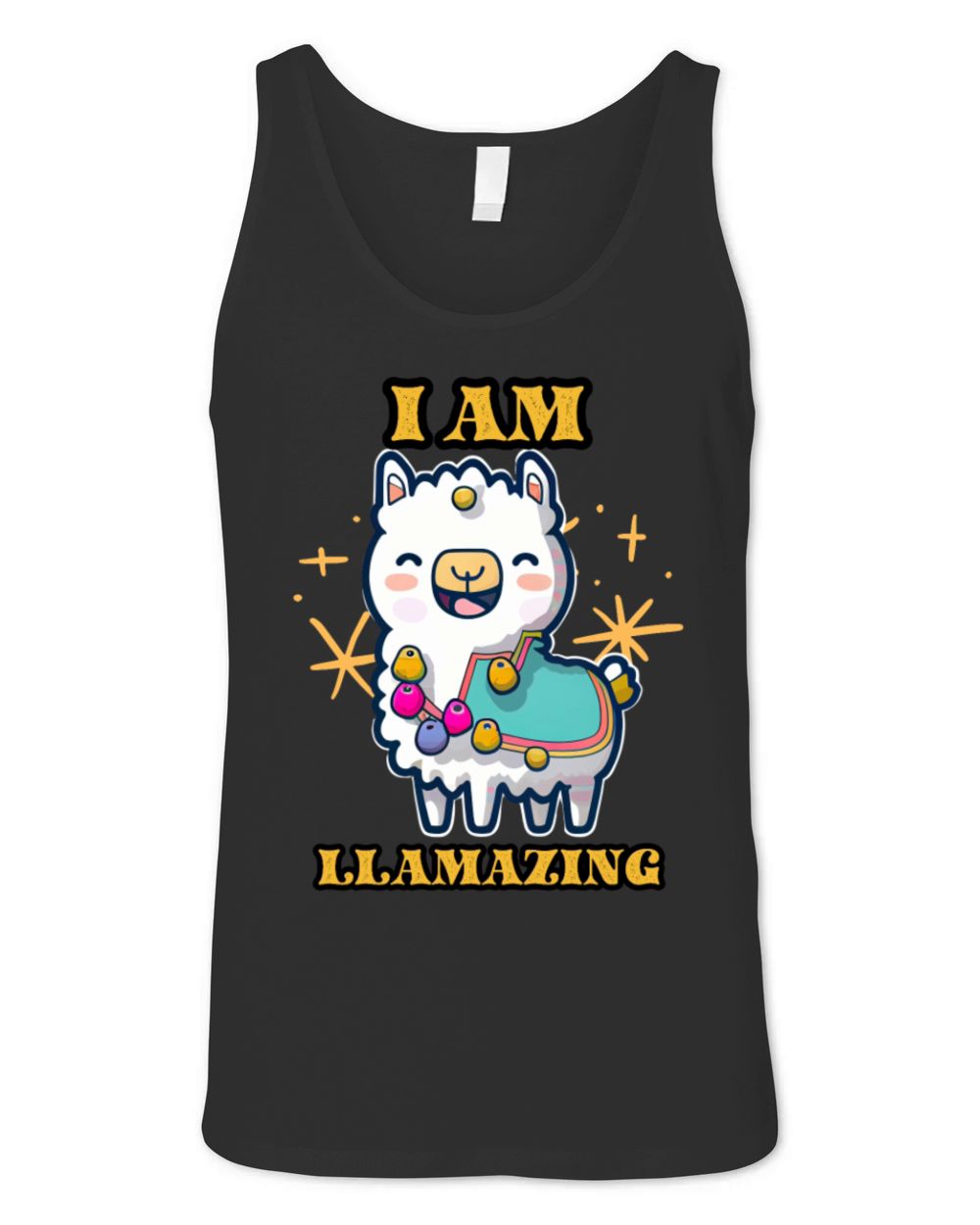 I m amazing cool llama Unisex Jersey Tank