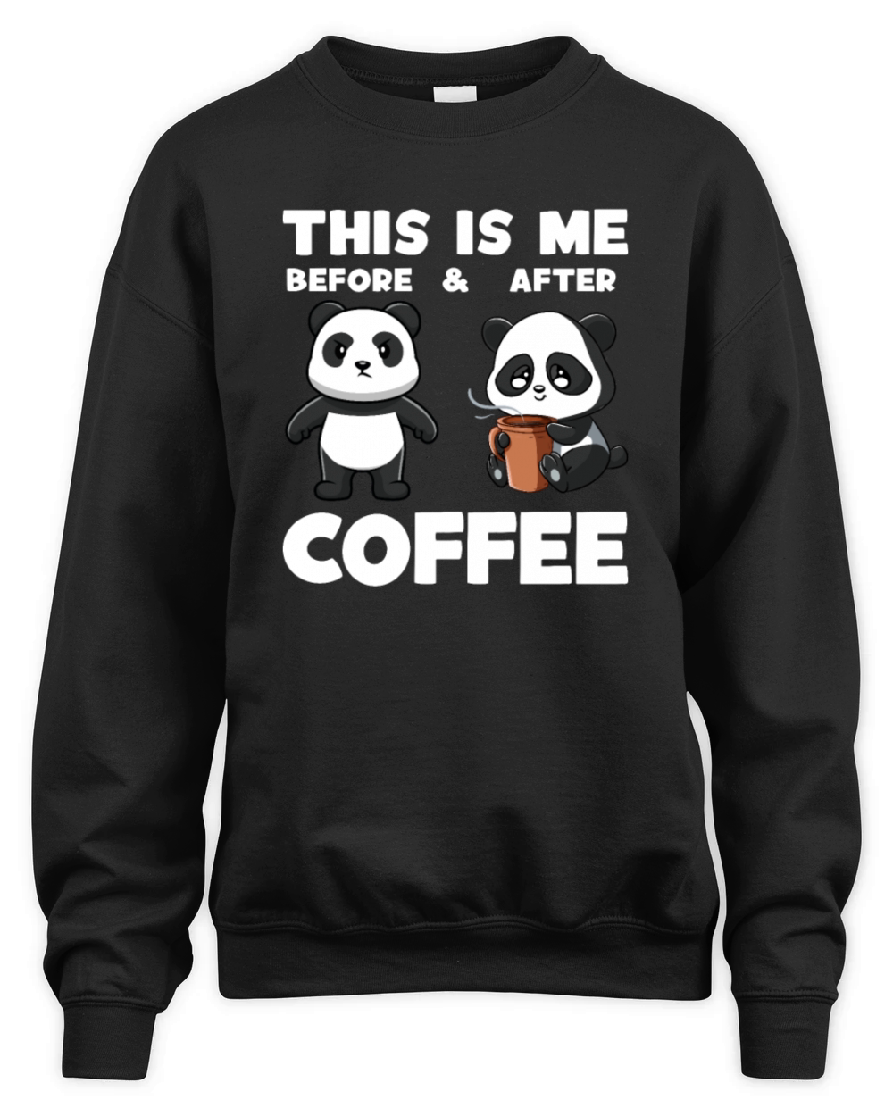 Before And After Coffee Latte Art Barista Queen Unisex Premium Crewneck Sweatshirt