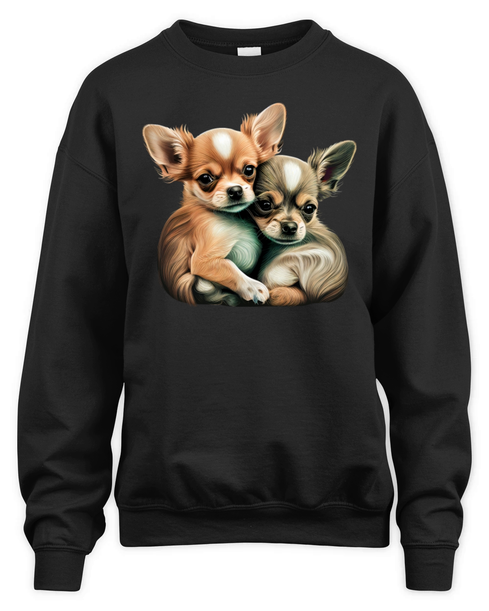 Chihuahua Puppys - Cute Dogs Little Love Heart Unisex Premium Crewneck Sweatshirt
