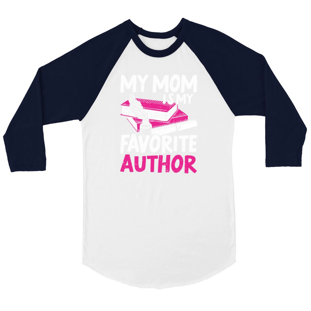 Author Gift Writing Quote Bookworm Author Unisex ¾ sleeve Raglan T-shirt