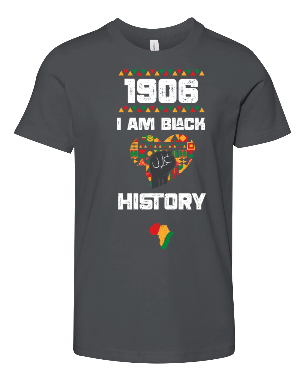 1906 I Am Black History Youth Unisex Jersey Tee