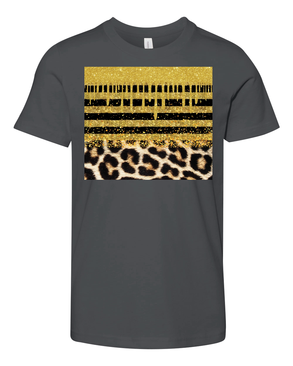 20 oz Skinny Tumbler Design Black Gold Digital Papers Youth Unisex Jersey Tee