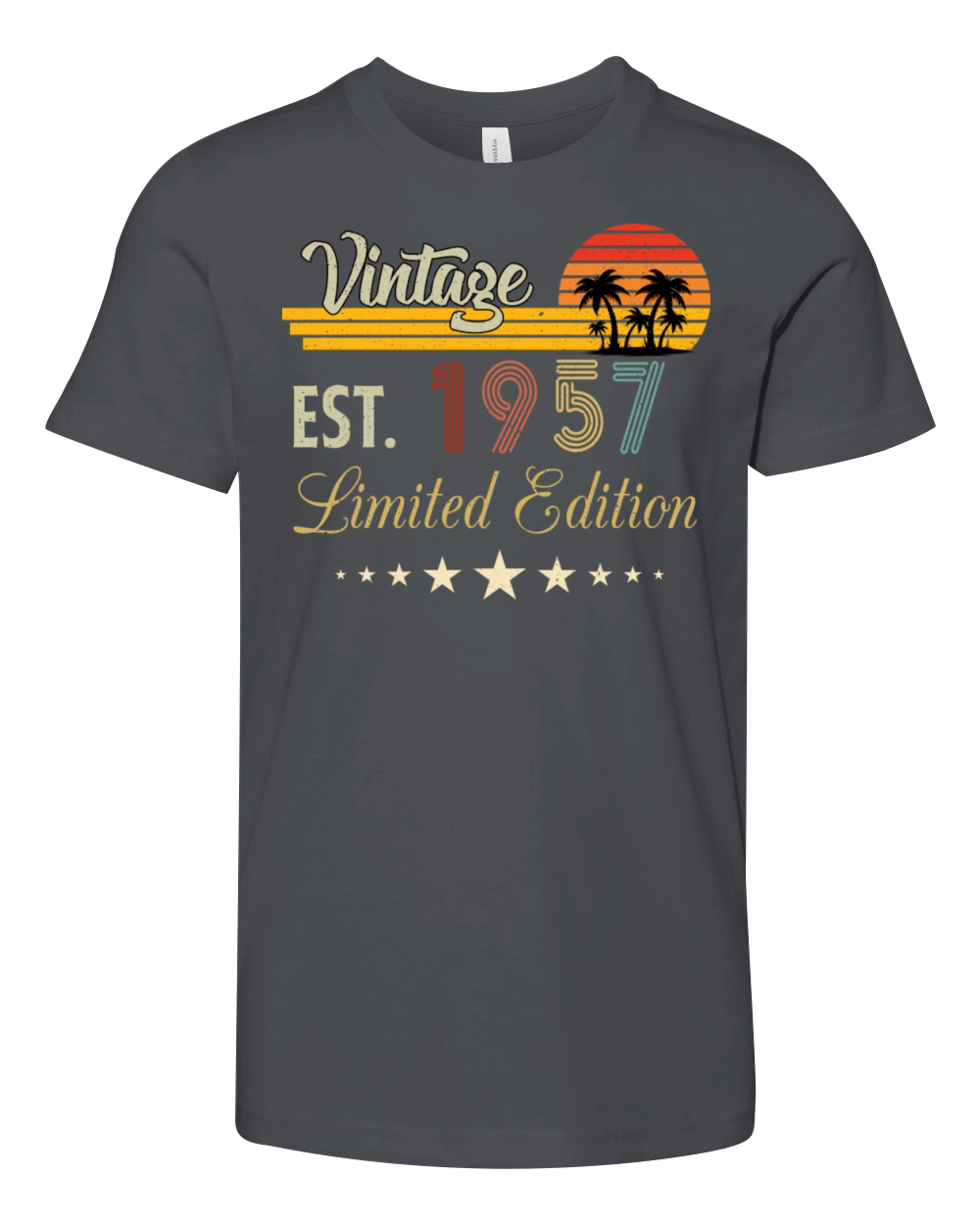 Vintage Est 1957 Limited Edition Birthday Youth Unisex Jersey Tee