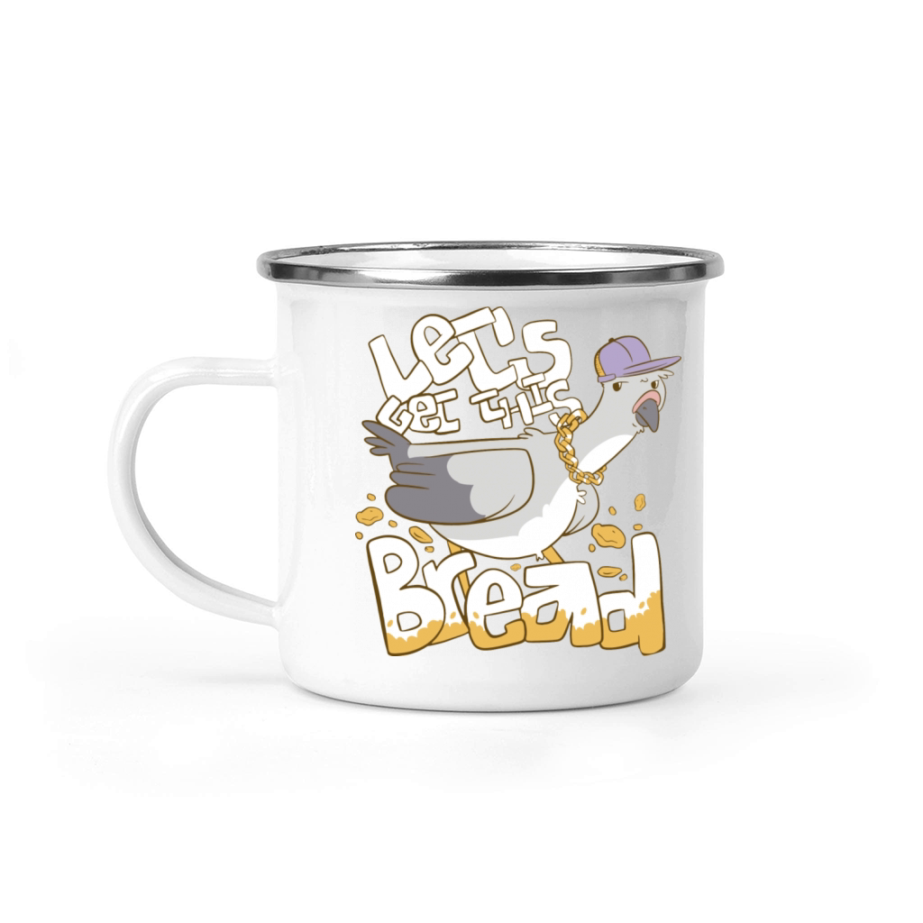 Funny Pigeon Gangster Let s Get The Bread Camping Mug